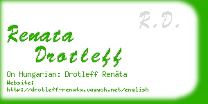 renata drotleff business card